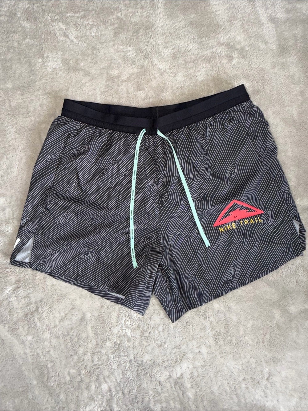 Nike Dri-FIT Flex Stride Trail Running Shorts Men’s Medium CQ7949-010 Black 5”